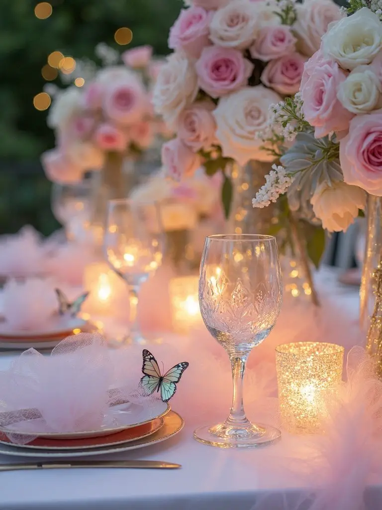ethereal fairy wonderland tablescape