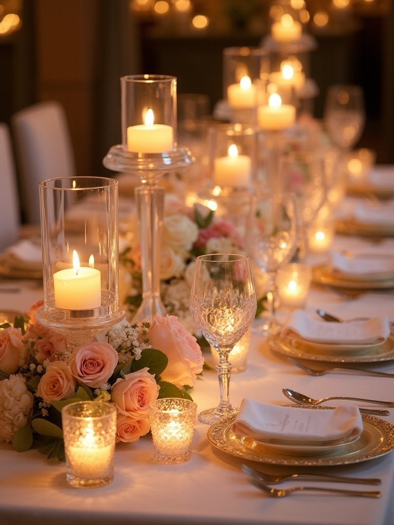 ethereal flickering tablescape illumination