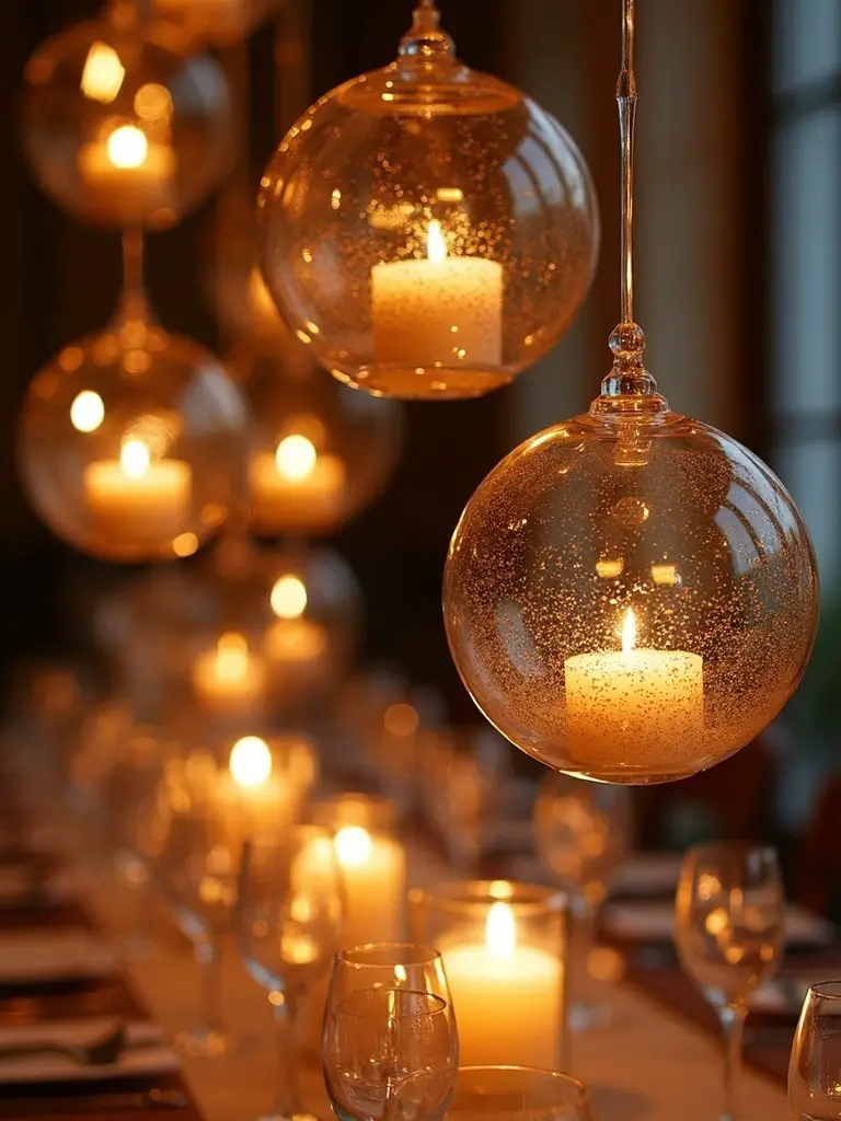 ethereal floating candle orbs