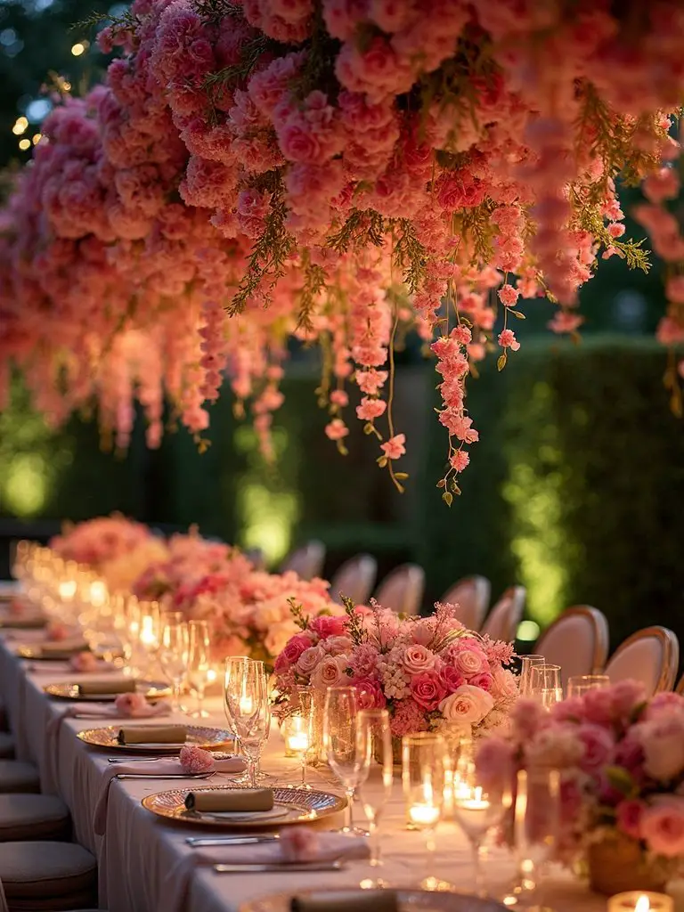 ethereal floating visually captivating floral arrangements