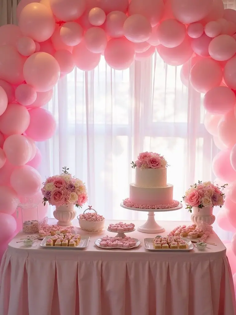 ethereal pink cloud decorations
