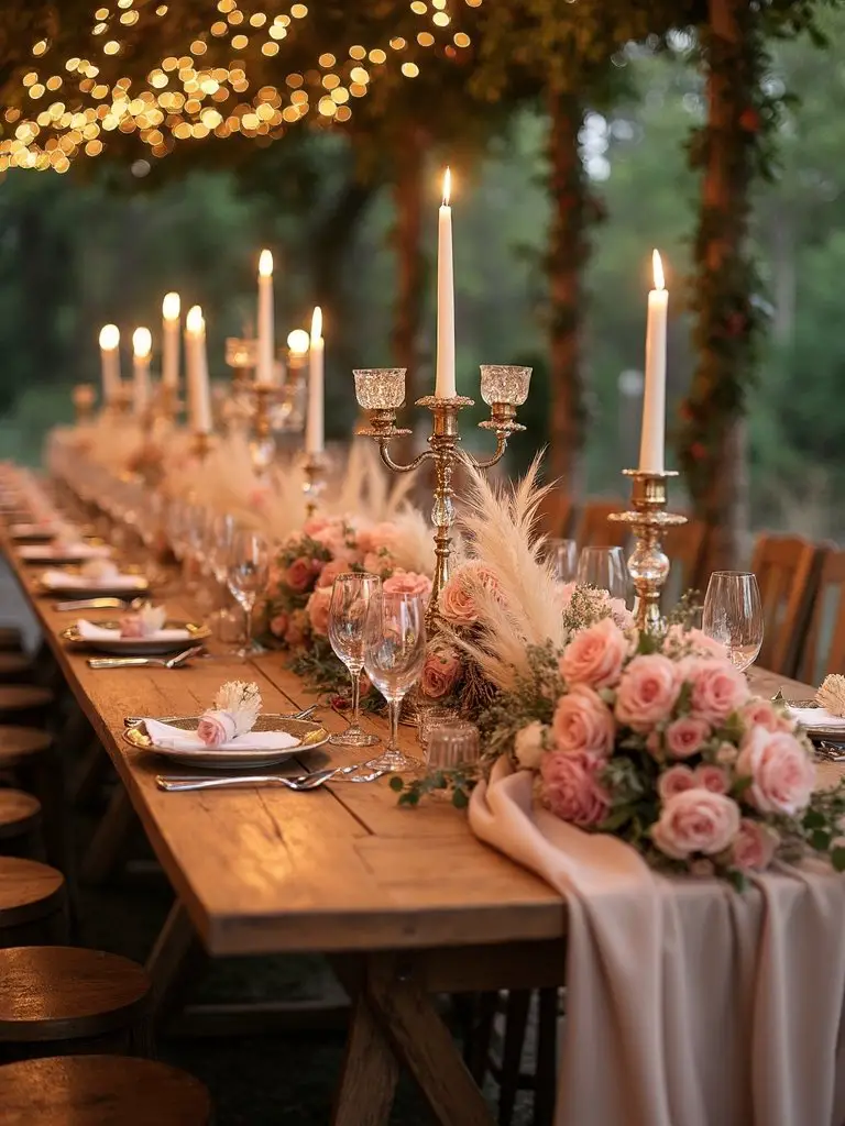 ethereal rustic blush minimalist