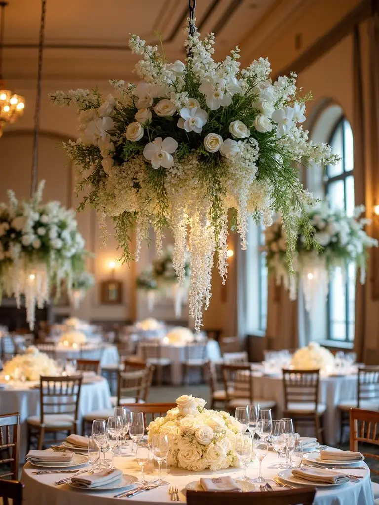 expansive captivating vertical enchanting floral installations