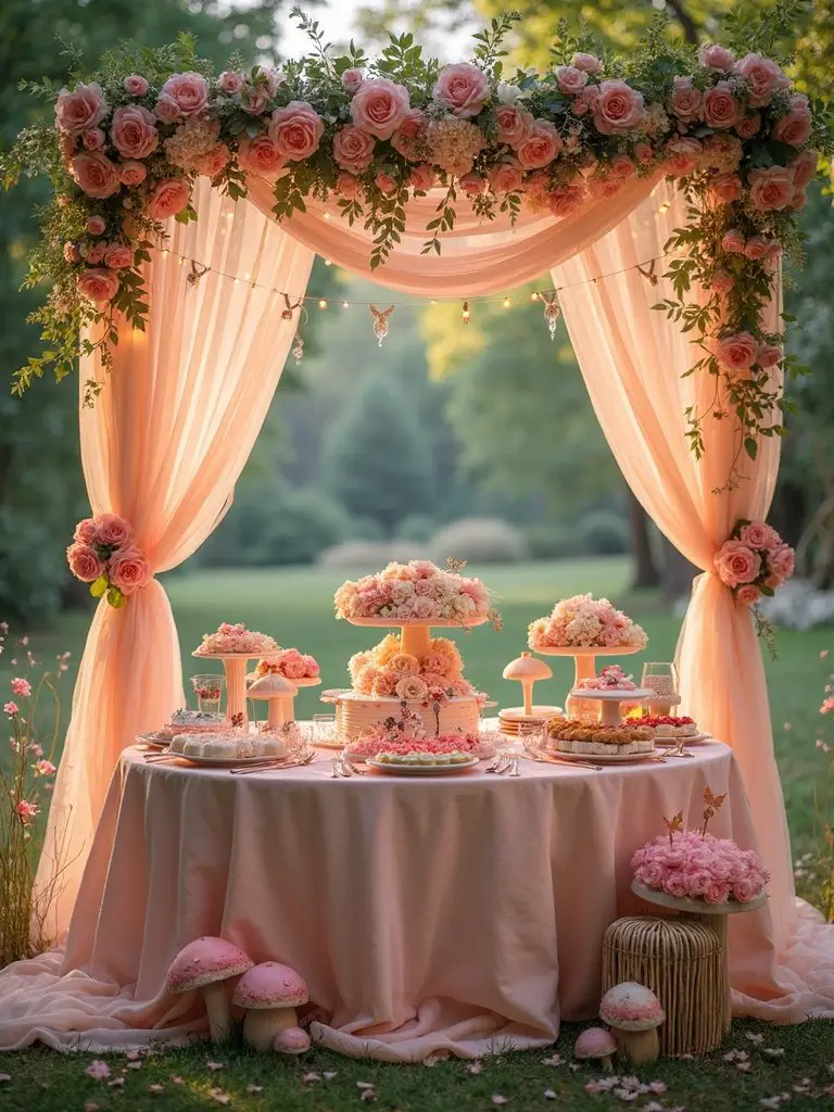 fairy light canopy decor