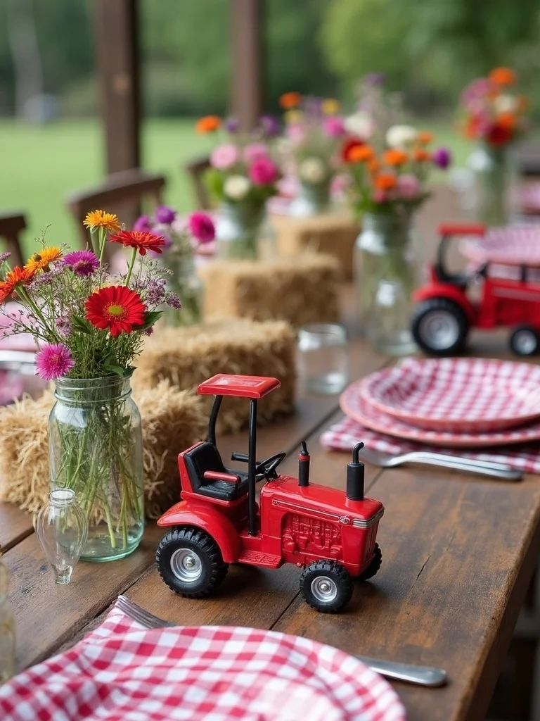 farm themed centerpiece ideas