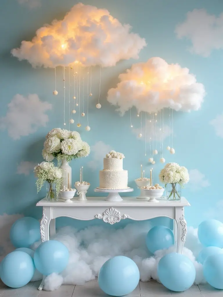 floating cloud guest book