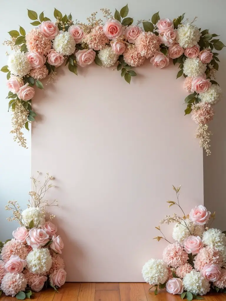 floral photo booth fun