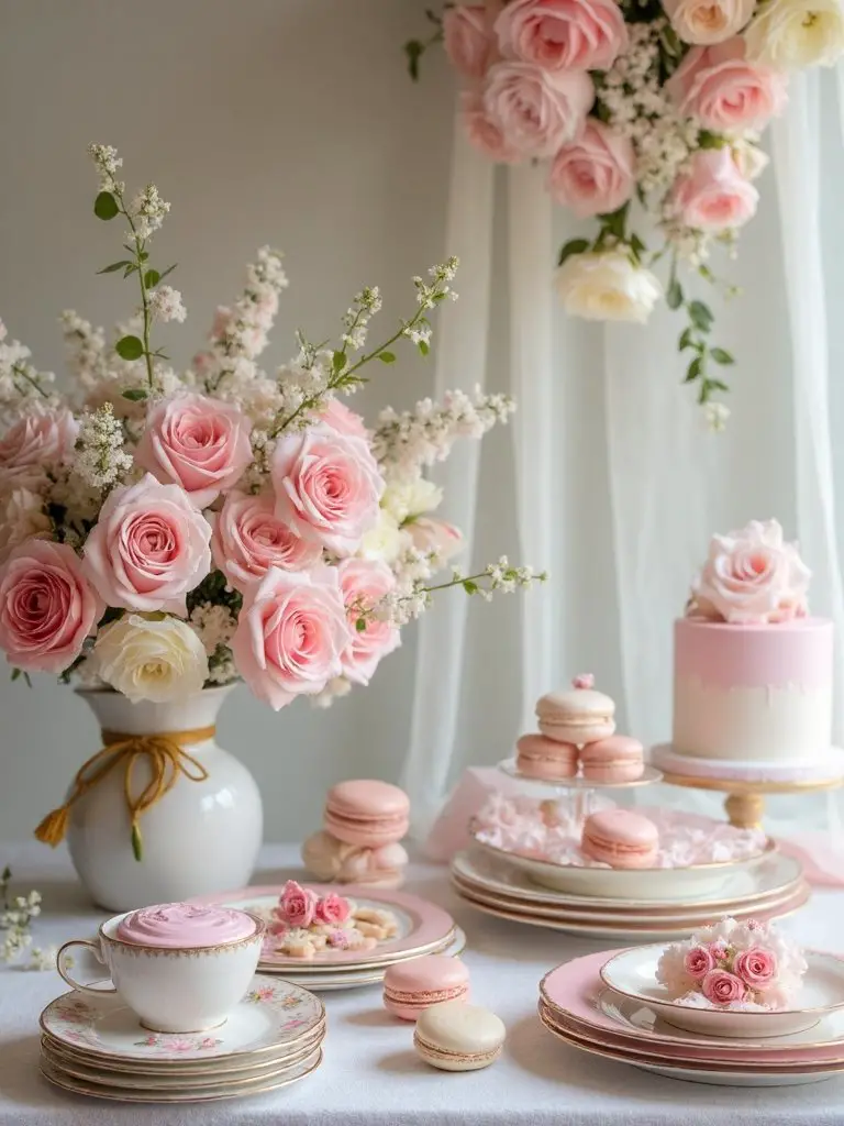 floral theme baby shower