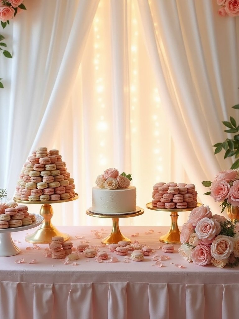 floral themed dessert display ideas