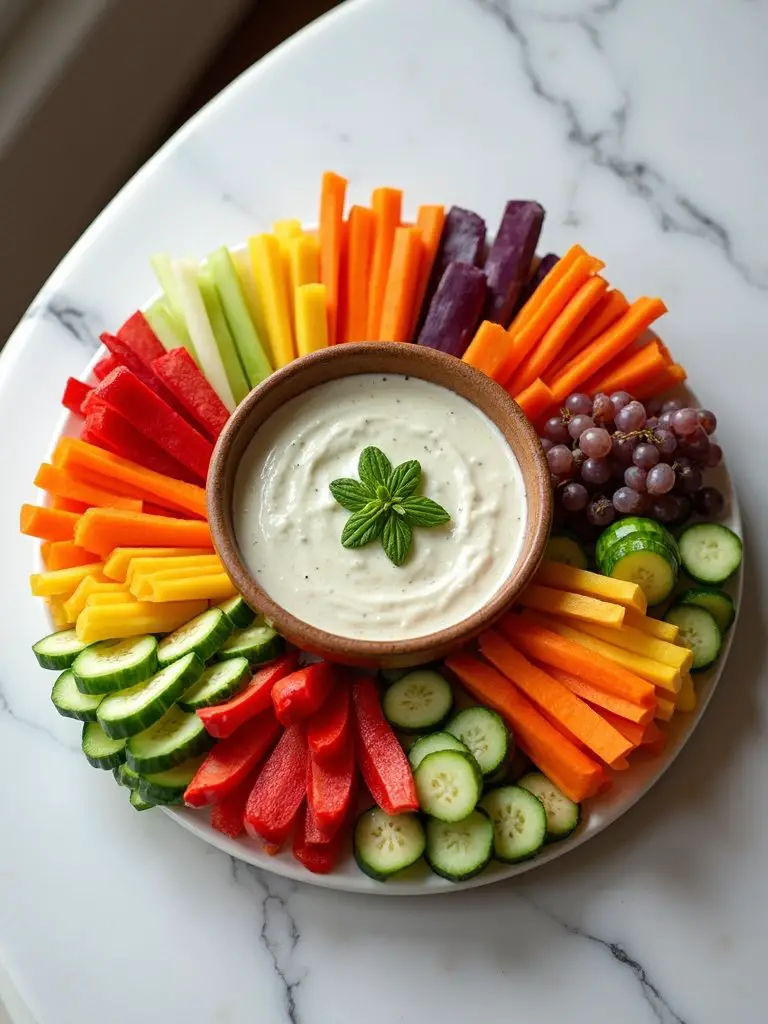 floral veggie tray arrangements