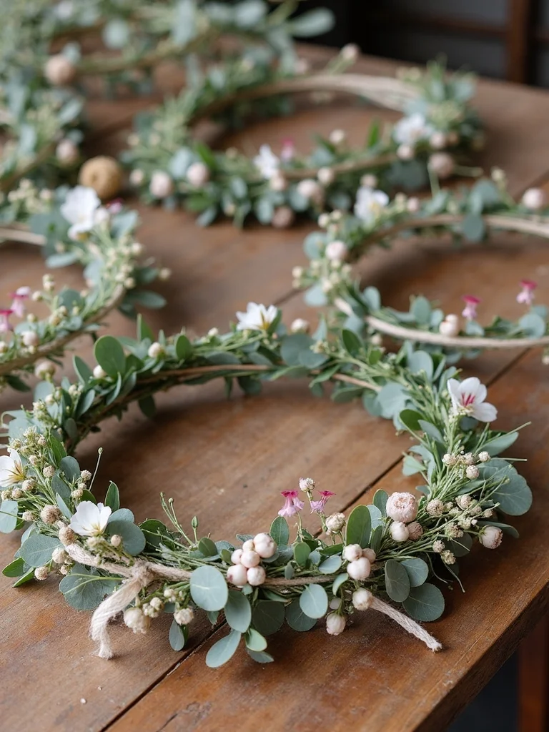 flower crown crafting station