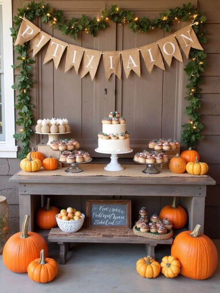 football themed baby celebration