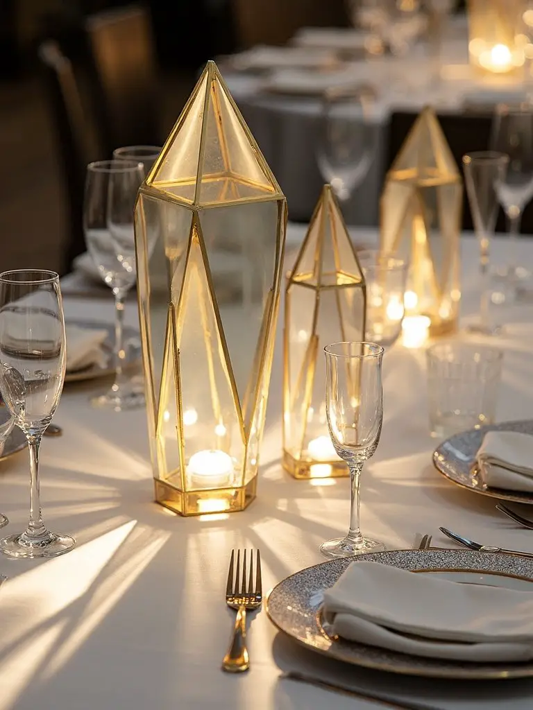 geometric dazzling opulent multidirectional lighting