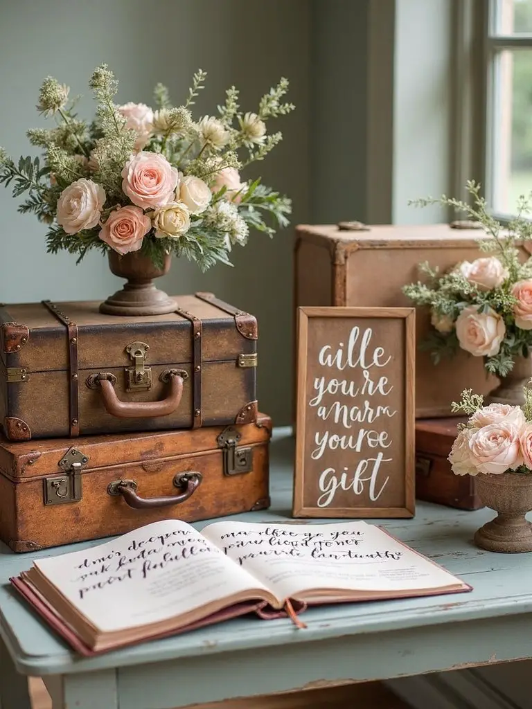 gift table registry signage