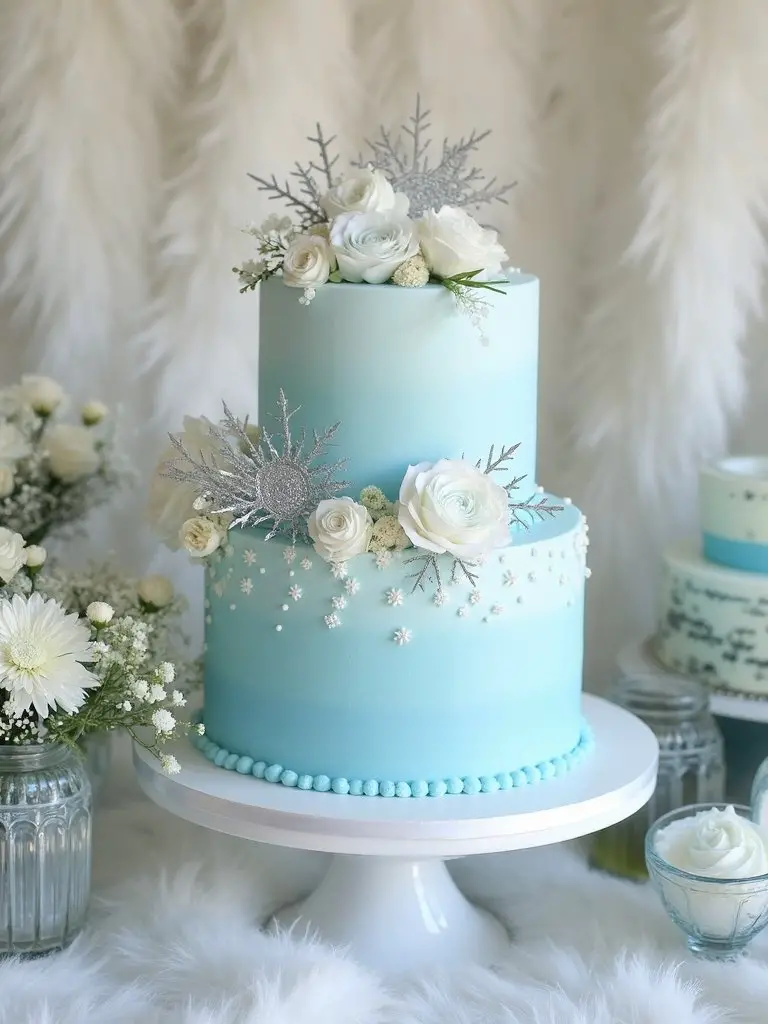 glacier blue winter wonderland