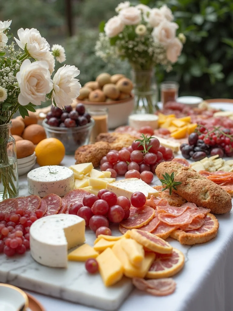 grazing table for baby shower