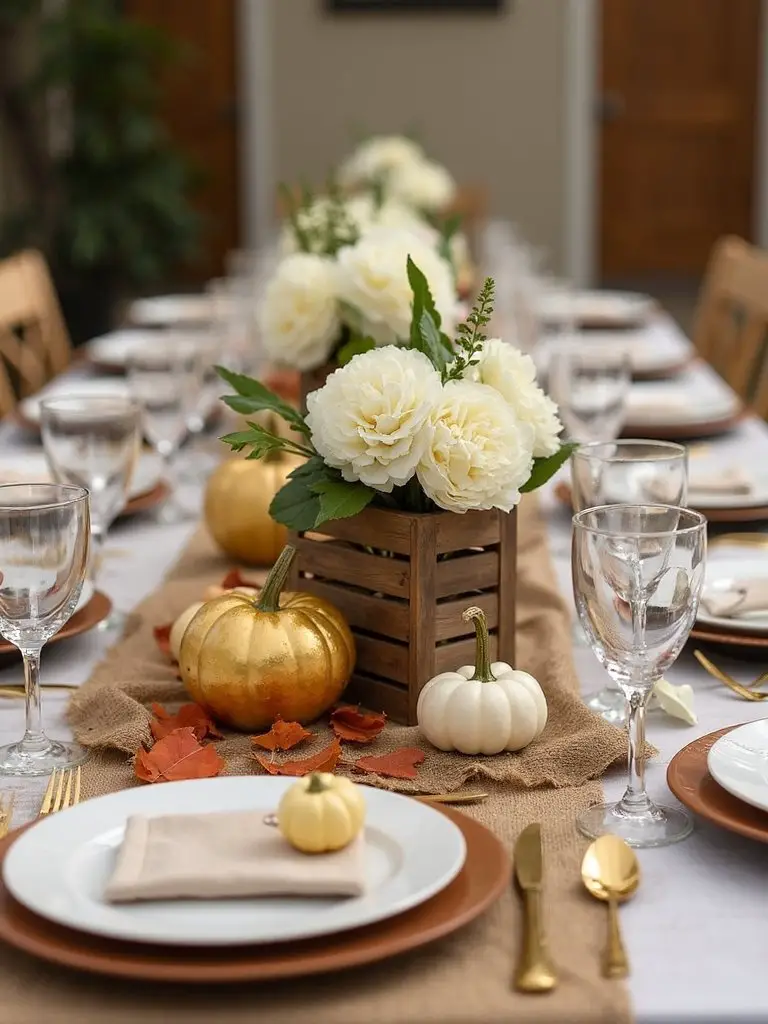 harvest themed table decorations