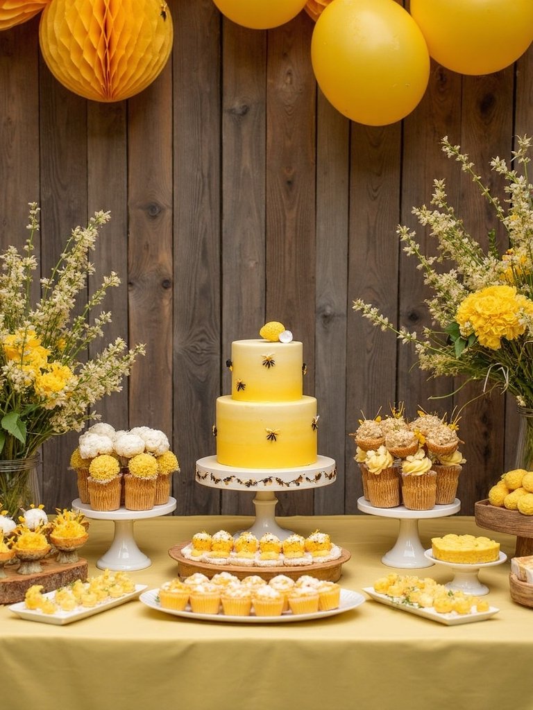 honey themed baby shower celebration