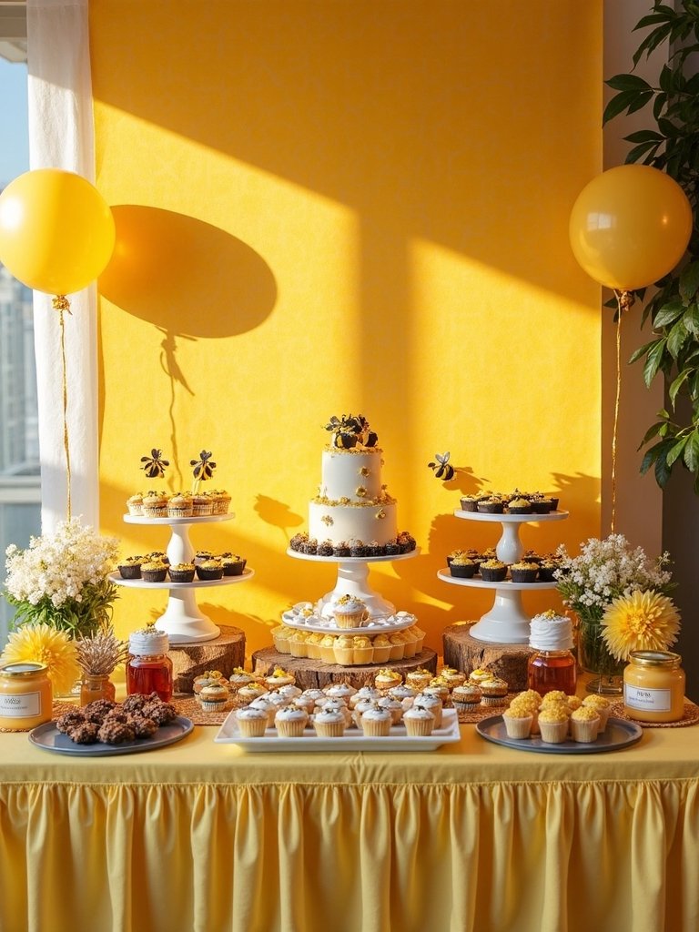 honey themed dessert centerpiece