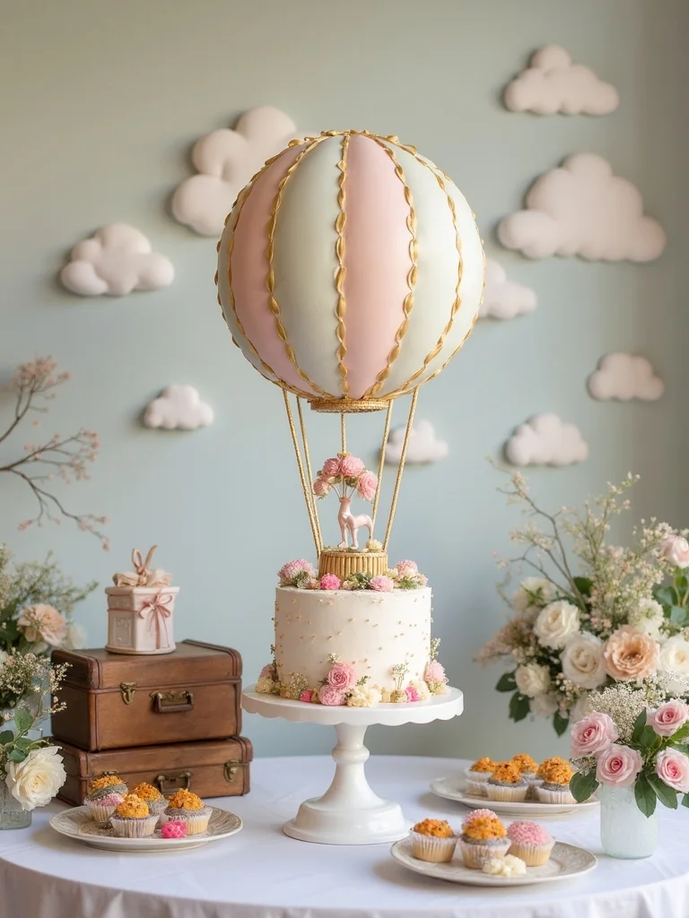 hot air balloon cake