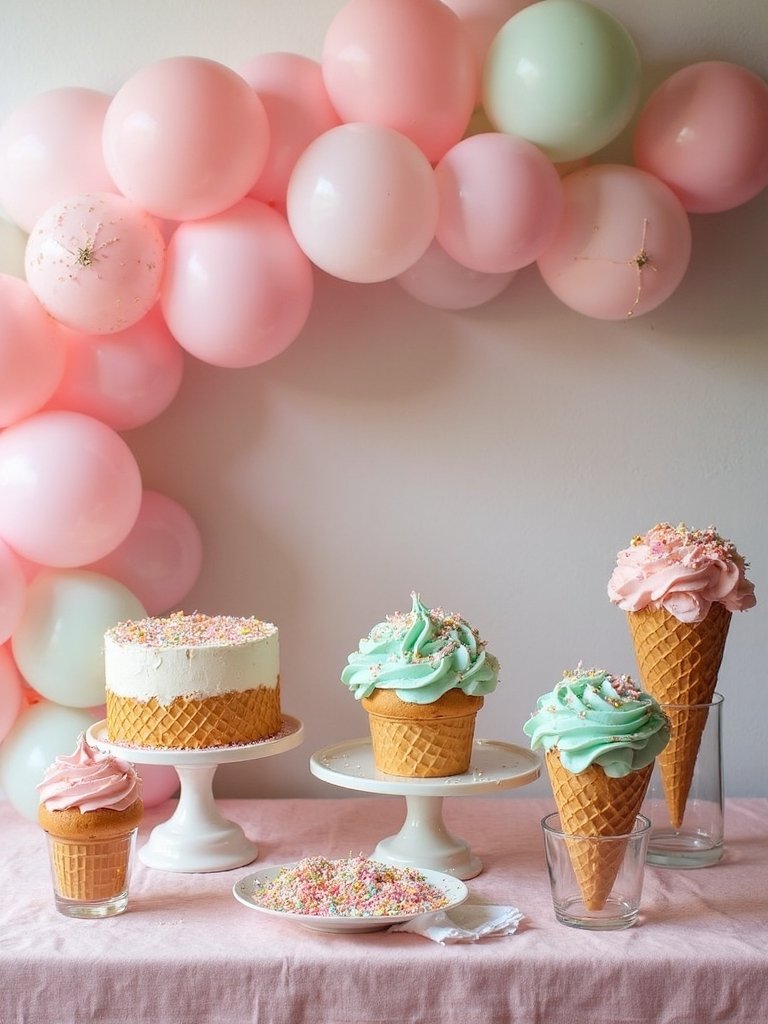 ice cream cone decorations