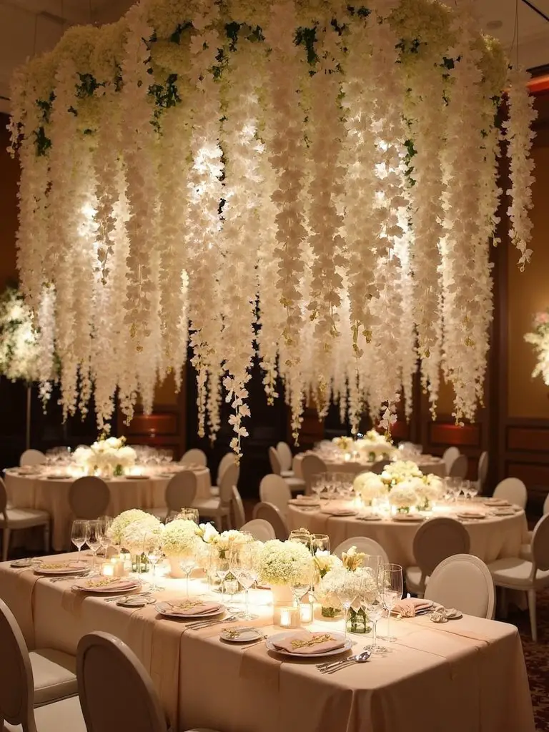 impactful monochromatic floral arrangements