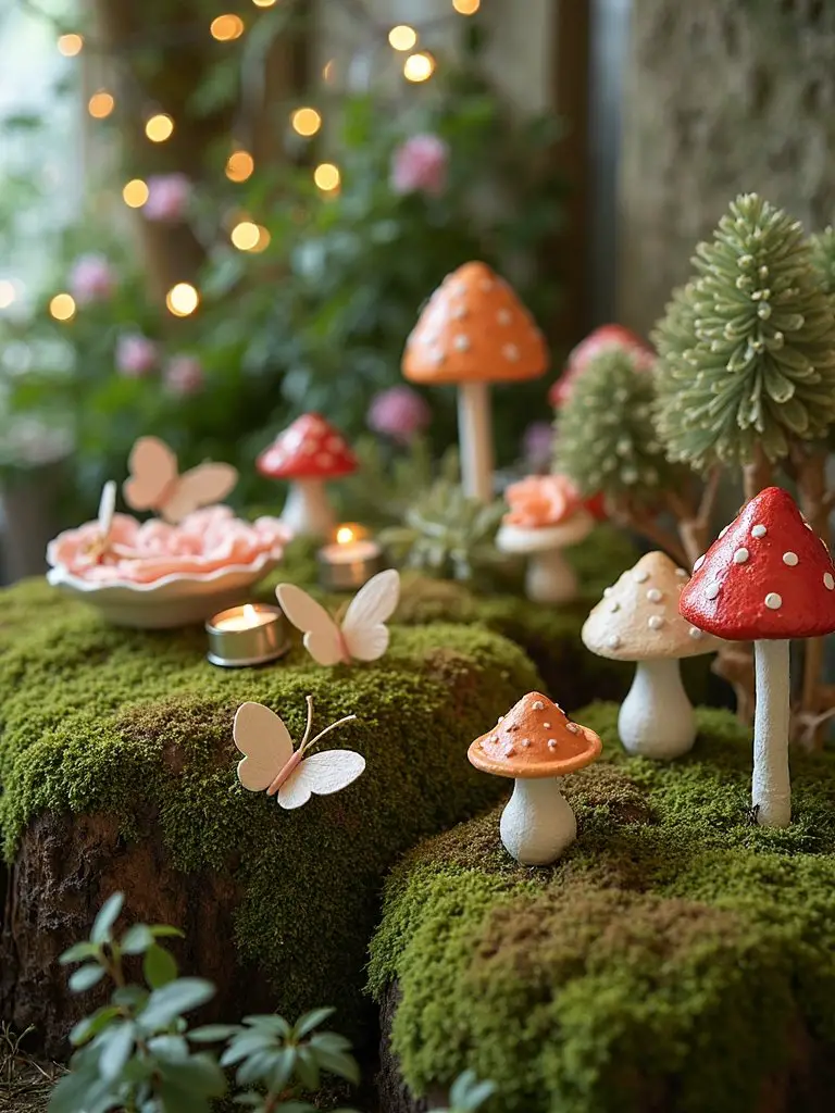 indoor enchanted garden setup