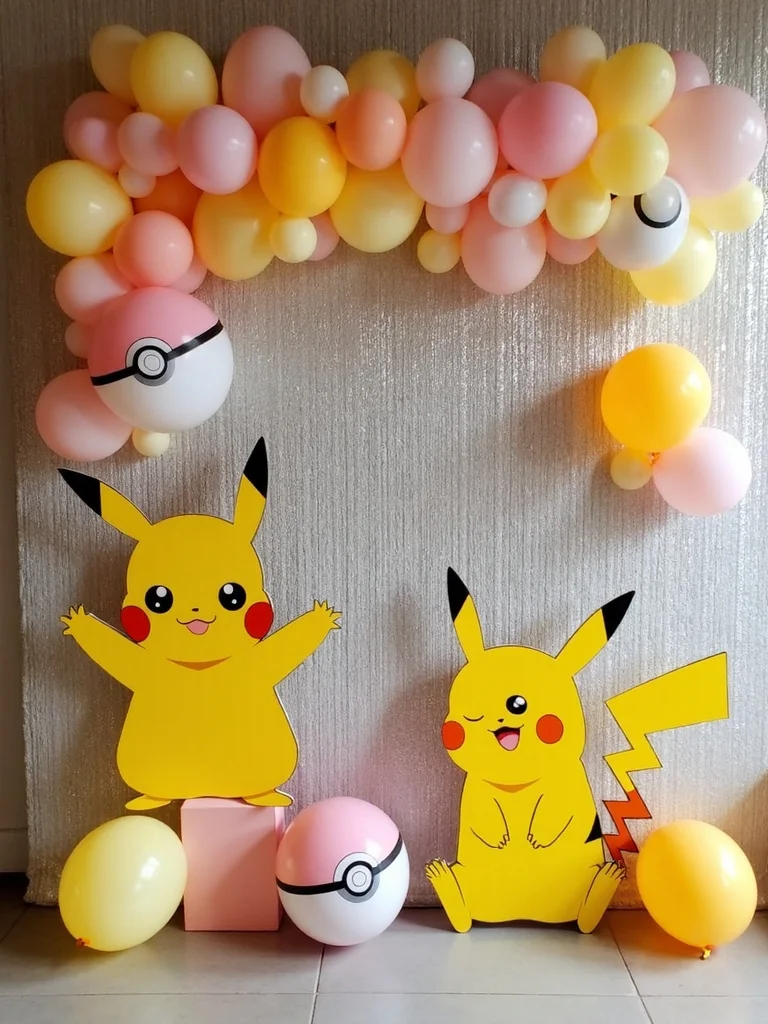 interactive pokemon photo backdrop