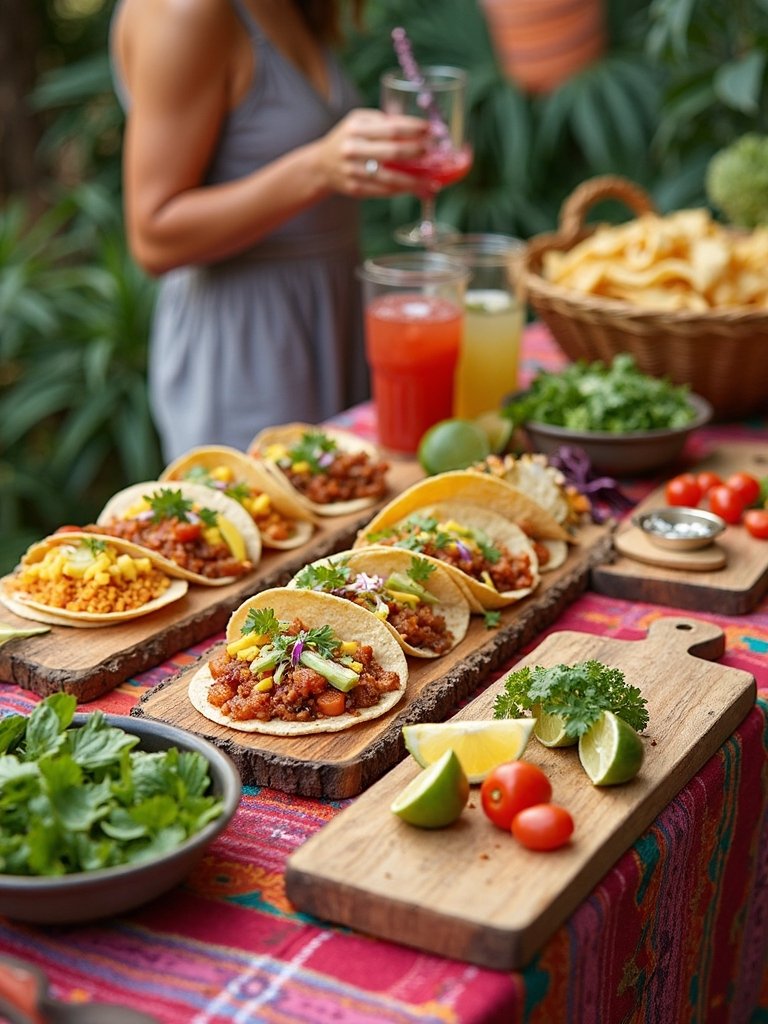 interactive taco bar setup