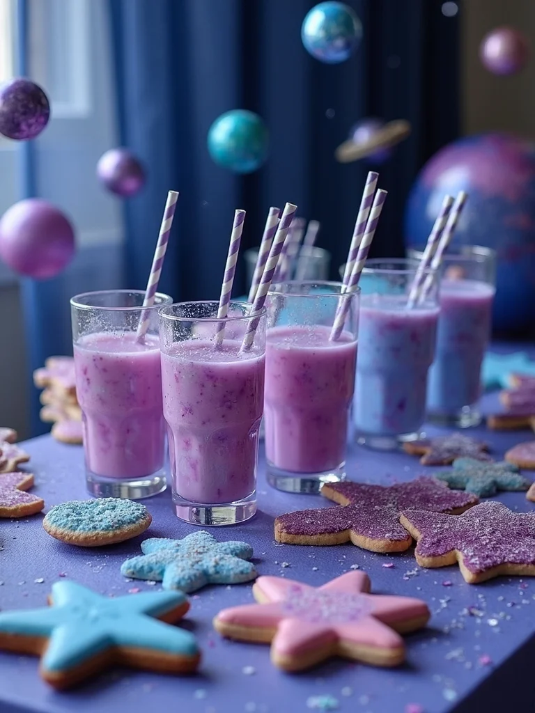 intergalactic themed refreshment station