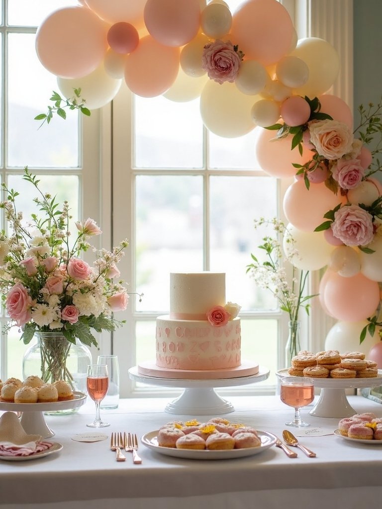 intimate simple baby sprinkle celebration
