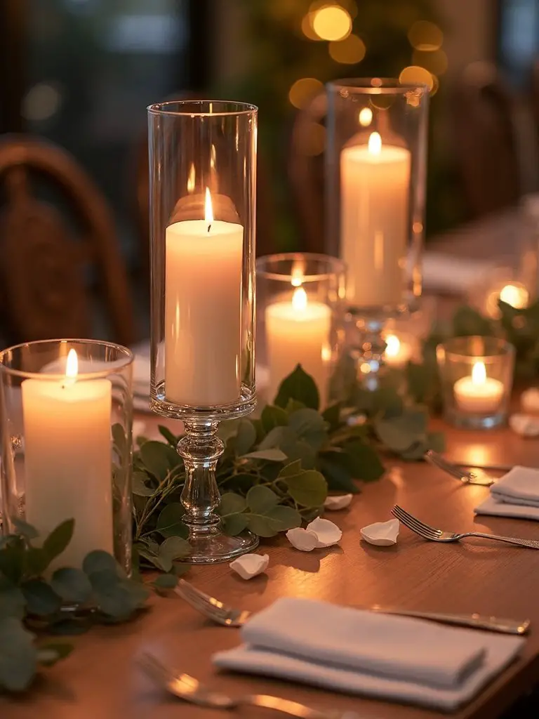intimate wedding table centerpiece decor
