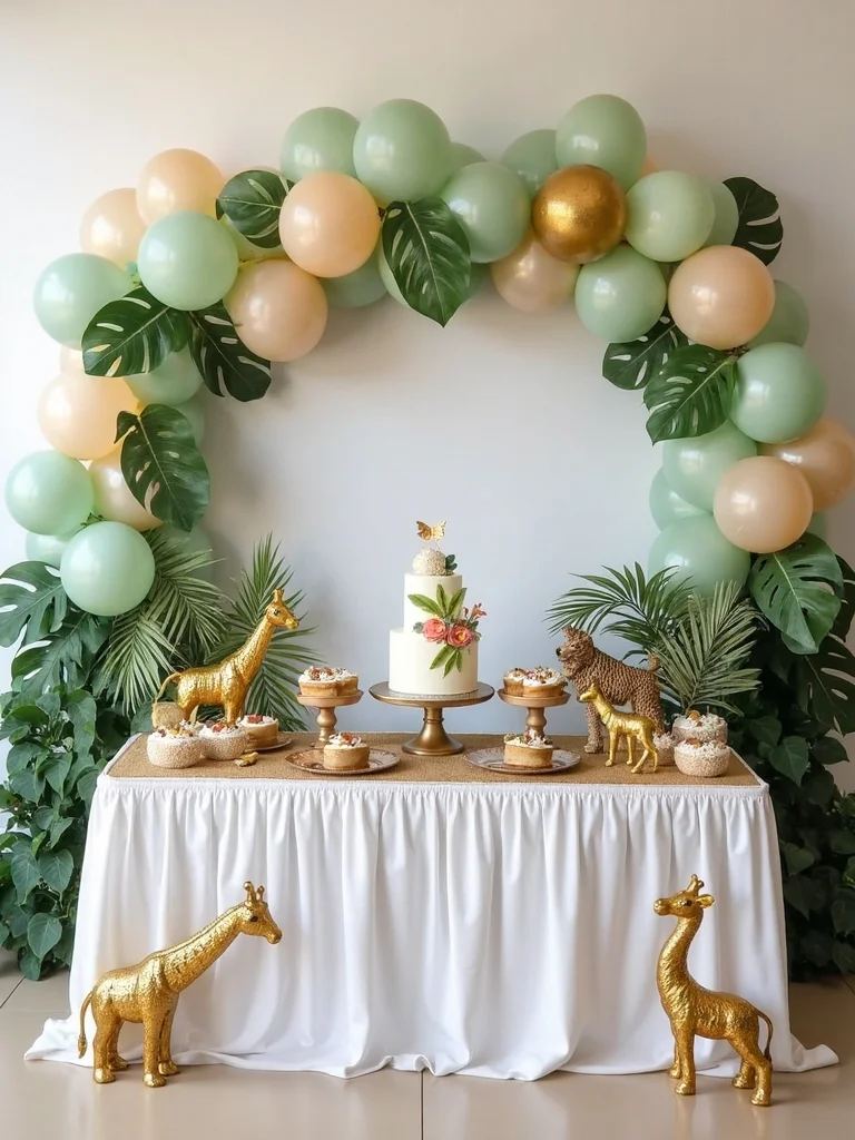 jungle themed baby shower accessories