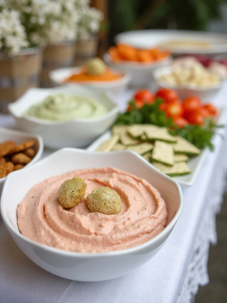 light creamy dip selection