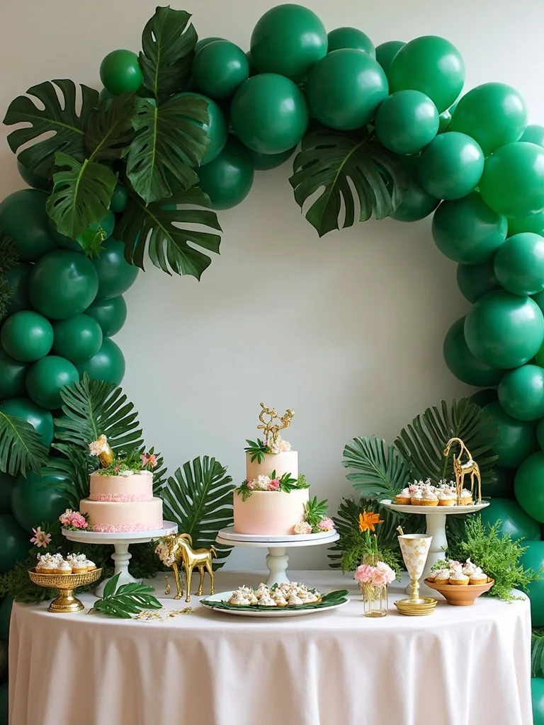 lush tropical jungle backdrop
