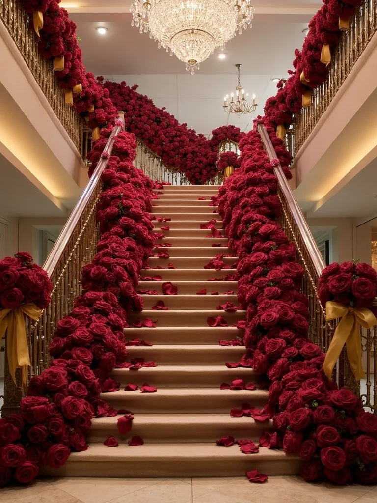 luxurious grand regal staircase decor