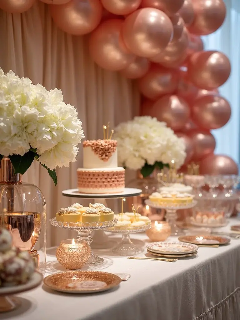 luxury metallic welcome displays
