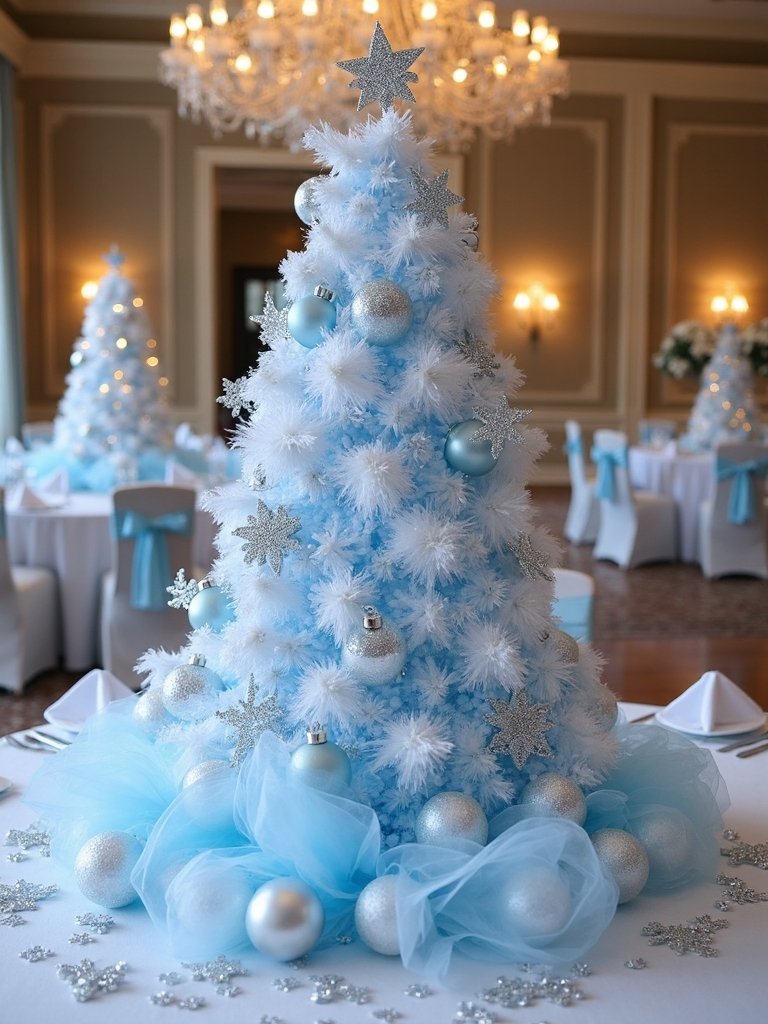 magical blue christmas tree