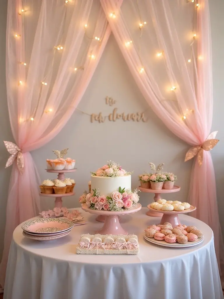 magical dessert table display