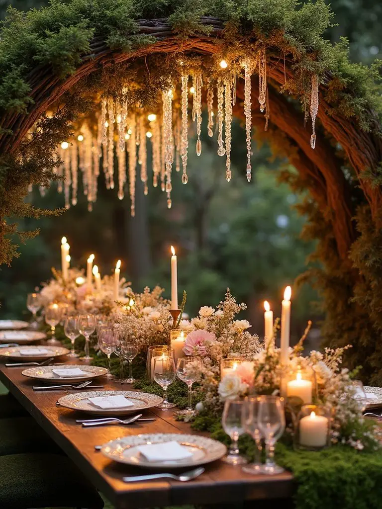 magical ethereal rustic woodland ceremony