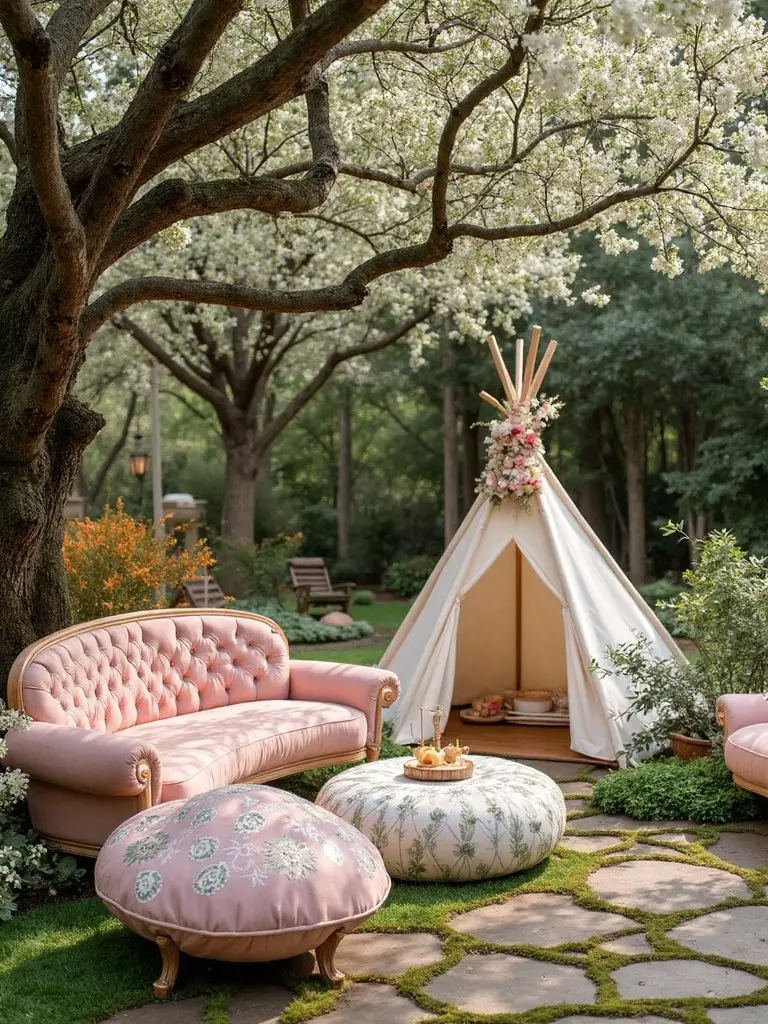 magical picnic lounge setup