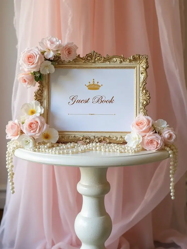 magical princess guest book