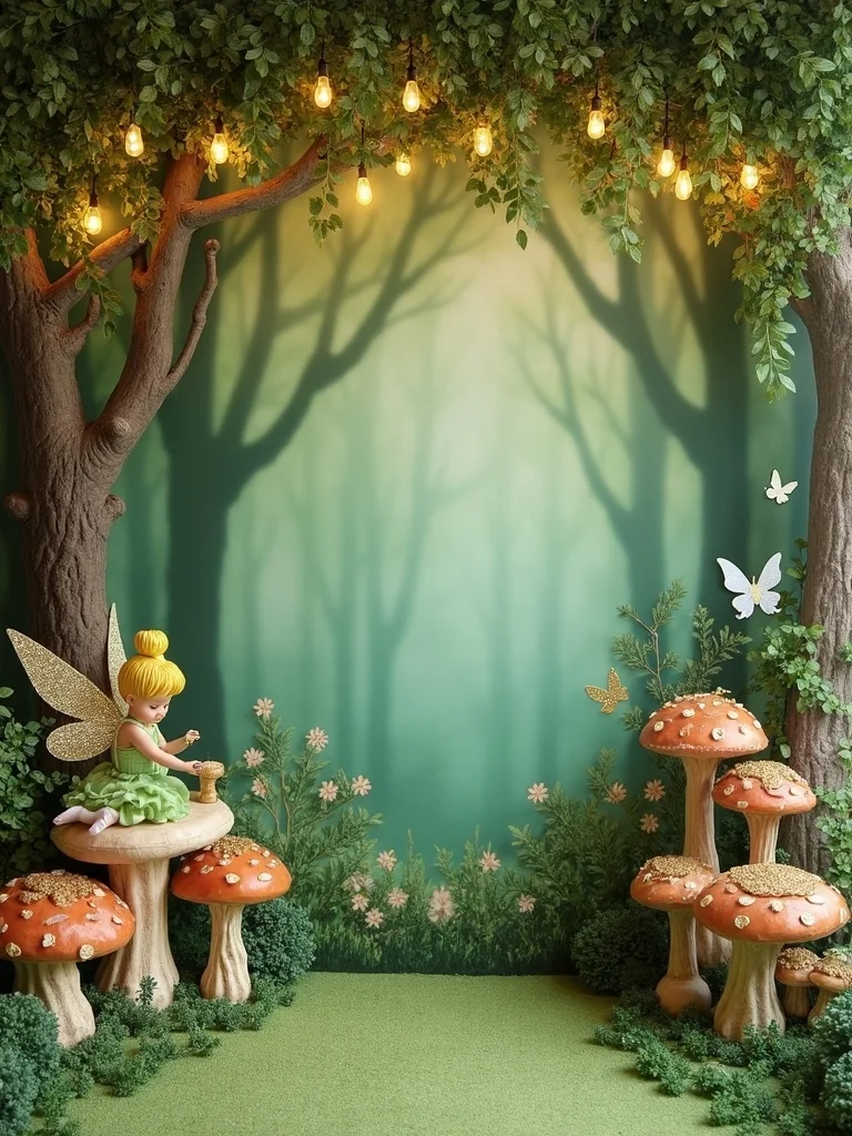 magical tinkerbell themed photo booth