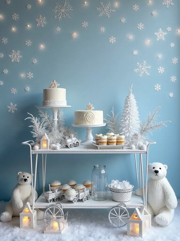 magical winter refreshment cart