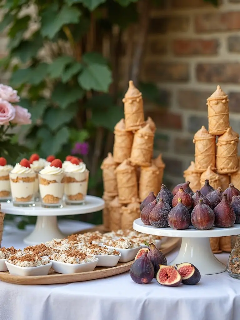 mediterranean dessert table display
