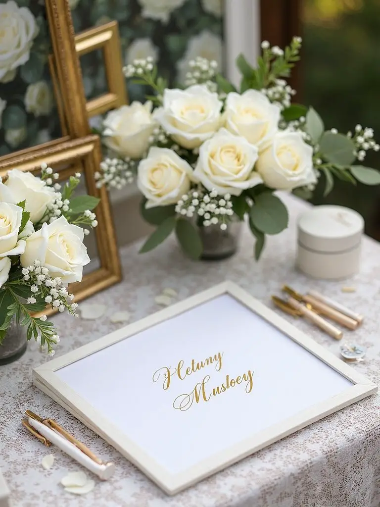memorable guest book area