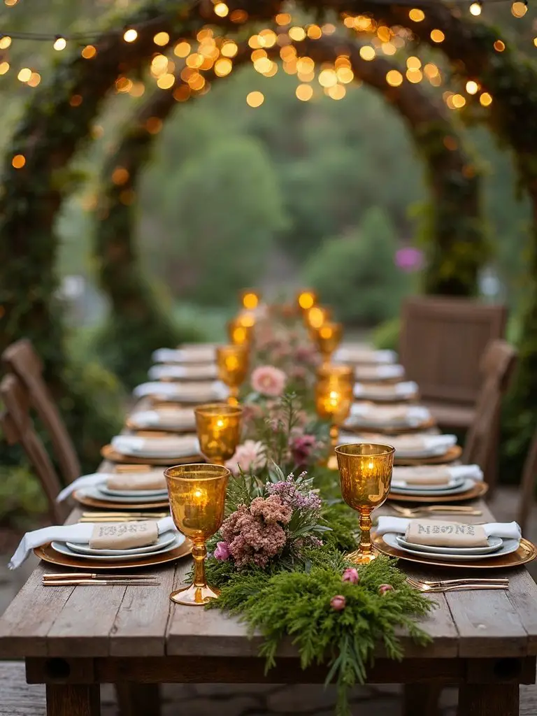 middle earth themed celebration setup