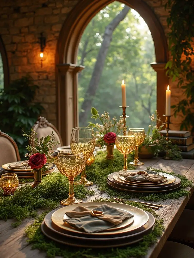 middle earth themed gift table