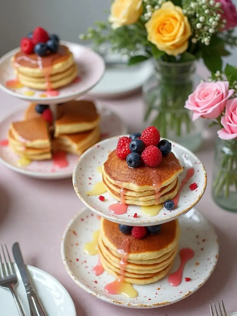 mini pancake breakfast station