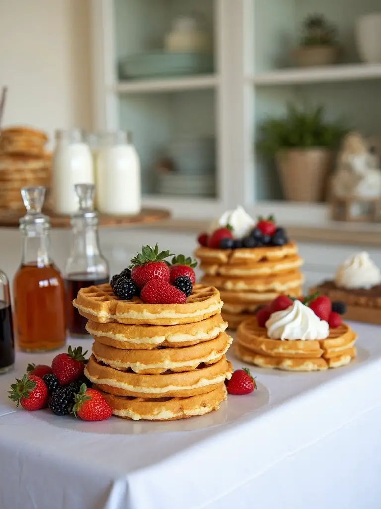 mini waffle station delight